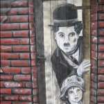 Charlie Chaplin / Gartenhausbemalung_1